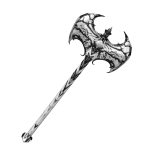 White Dragon Eye Battle Axe