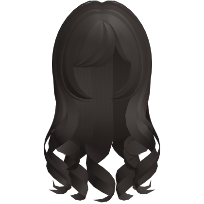 ♡꒱ long cute princess curly hair in brown Roblox item