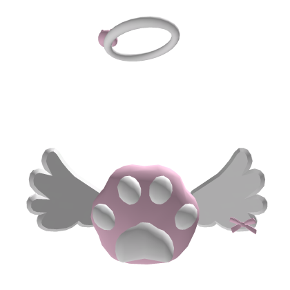 GLOWING Emissive paw wings backpack w cat halo OG