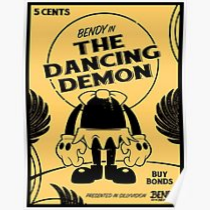 Bendy and the Ink Machine In-Game Poster Roblox decal