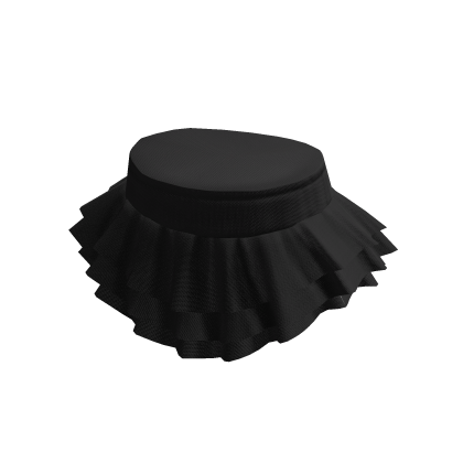 Black Ruffle Mini Skirt