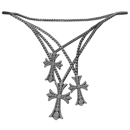 Chrome Cross Chain Stacked 1.0