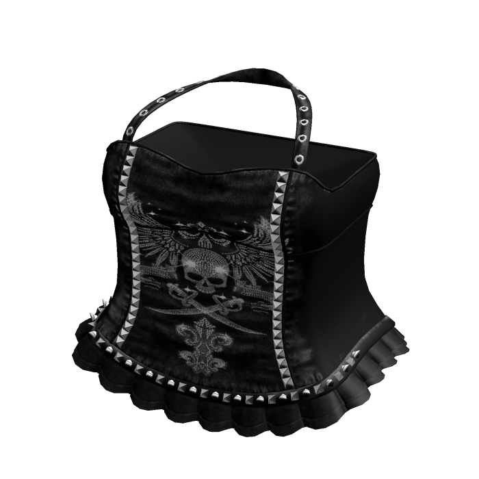 Emo Rhinestone Dress in Black