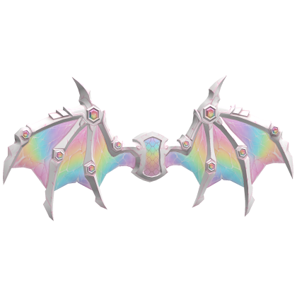 Rainbow Pastel Ice Wyrm's Wings Recolor Roblox item