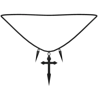 black vampire hunter cross chain Roblox item