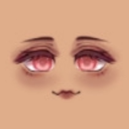 Female Pink Eyes Face for Robloxian High School Roblox decal