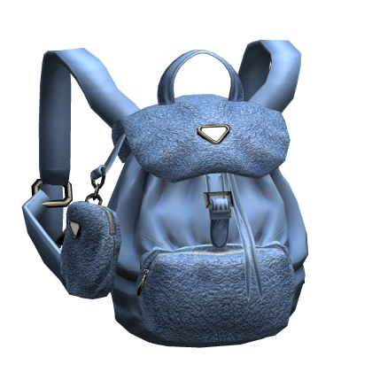 2000s Vintage Luxury Designer Backpack (Blue) Roblox item