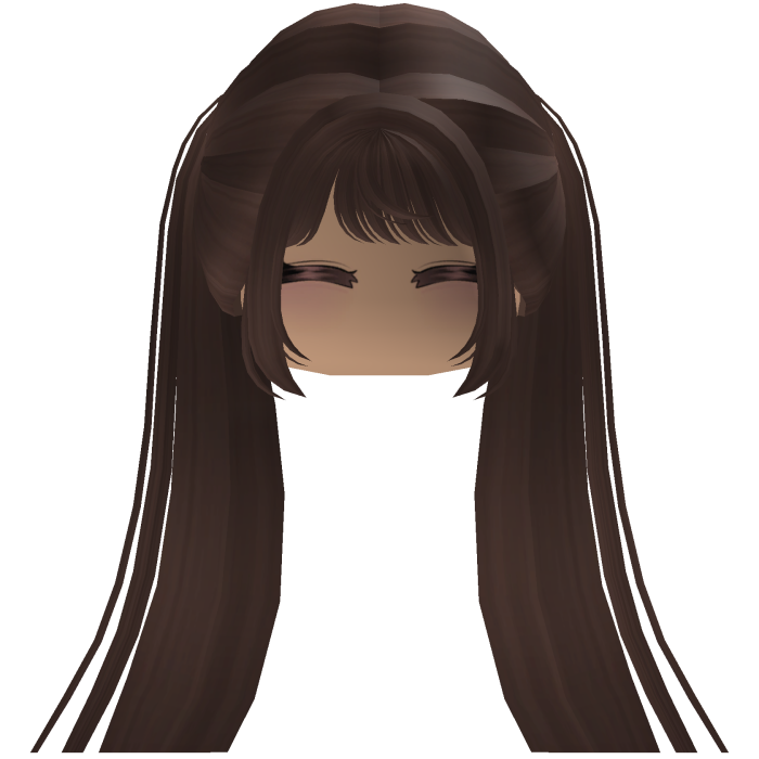 Cute emo y2k hair fluffy (brown)
