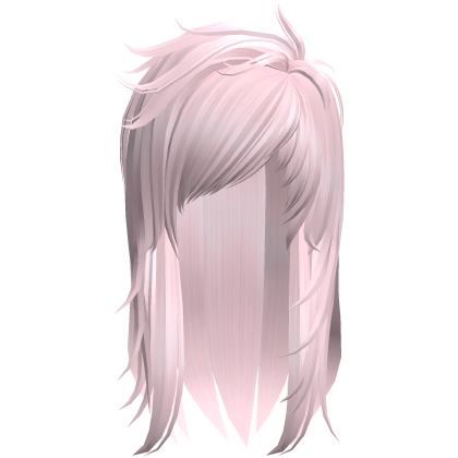 Scene Messy Long Hair (Pink) Roblox item