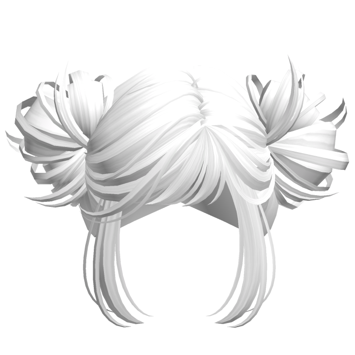 Simple Anime Y2k Buns White