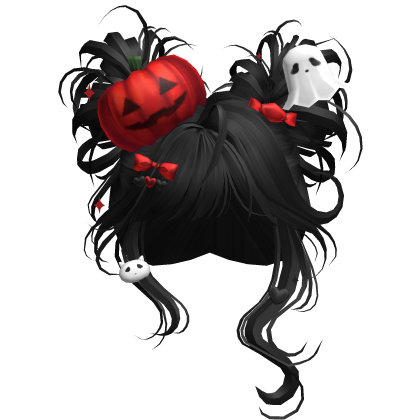 Spooky Halloween Pumpkin Buns  (Black)