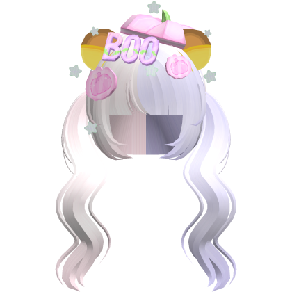 halloween kawaii bear pink and purple pigtails  Roblox item