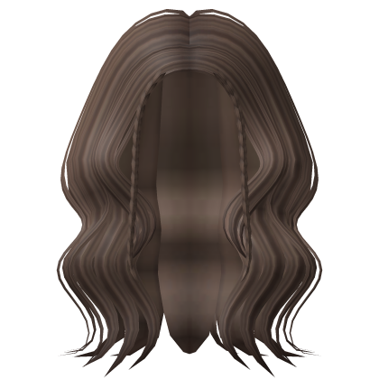 Long Curly Wavy Hair Braids in Brown Roblox item
