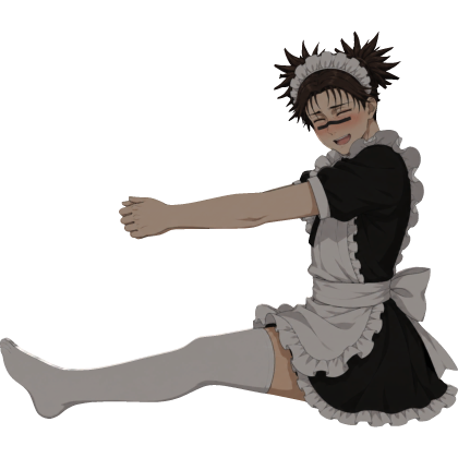 Choso Maid Anime CutOut Roblox item