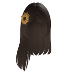 Flower Brown Hair