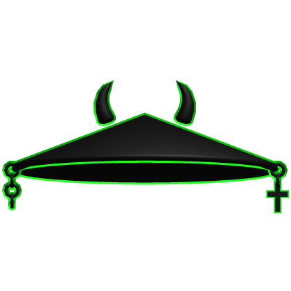 Cartoony Samurai Hat Green  Roblox item