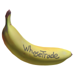 whosetrade autographed banana