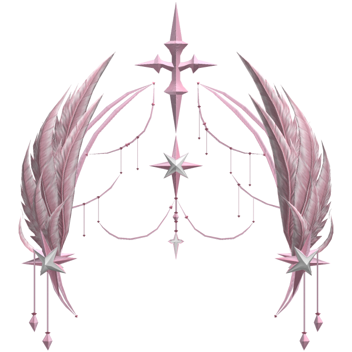 ☁️Celestial Angel Feather Halo Cute White Pink
