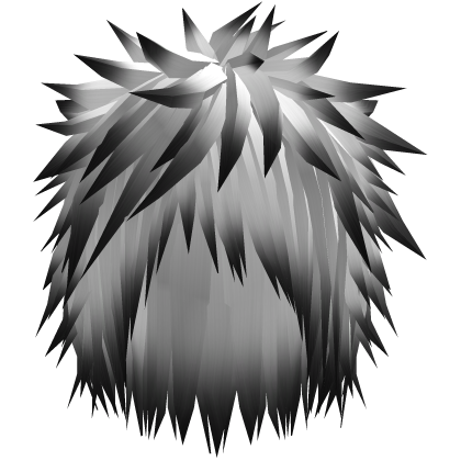 White and Black Extreme Spiky Emo Messy Boy Hair 