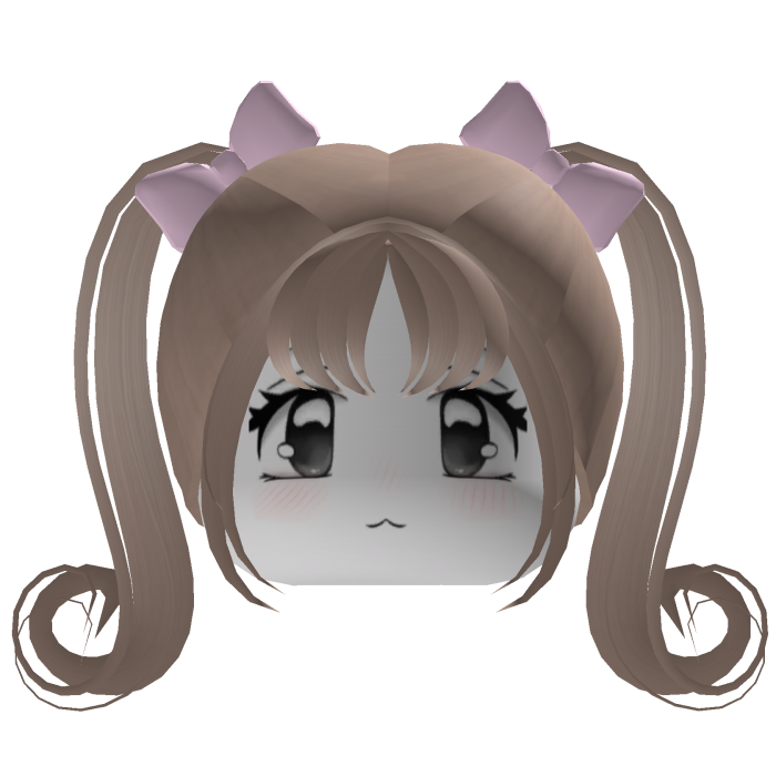 Doll Face w/ Kawaii Blonde Pigtails Hair