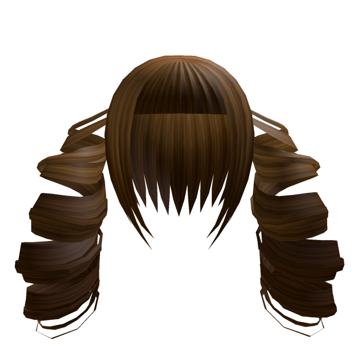 Long Curly Goth Pigtails ginger