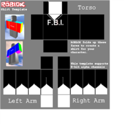 FBI shirt Roblox decal