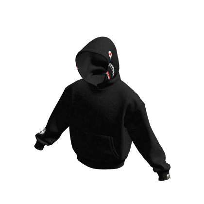 Bape Hoodie (Hood up) Black thumbnail