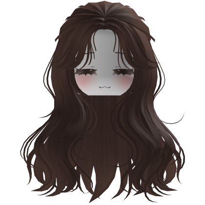 cute y2k fluffy beautiful pretty hair bow (Brown) Roblox item