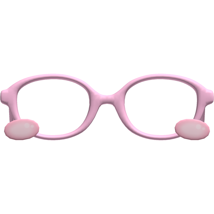  ♡ ꒰ blushing oversized pink kawaii glasses ꒱ ♡