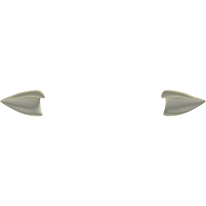 Pale Yellow ҂ little vampire ears Roblox item