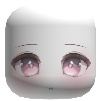♡ cute confused soft pink blush face