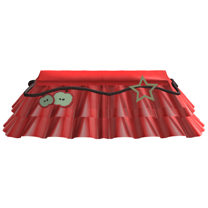 igari red apple twee mori kei skirt  🍎