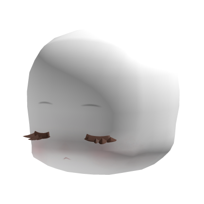 Sweet Sleeping Chibi Face with Brown Lashes