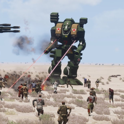 mech vs zombes icon