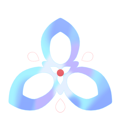 Blue Colorful Trillium Halo - Kokona Roblox item