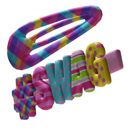 Funfetti " SWAG " hairclip V5 Roblox item