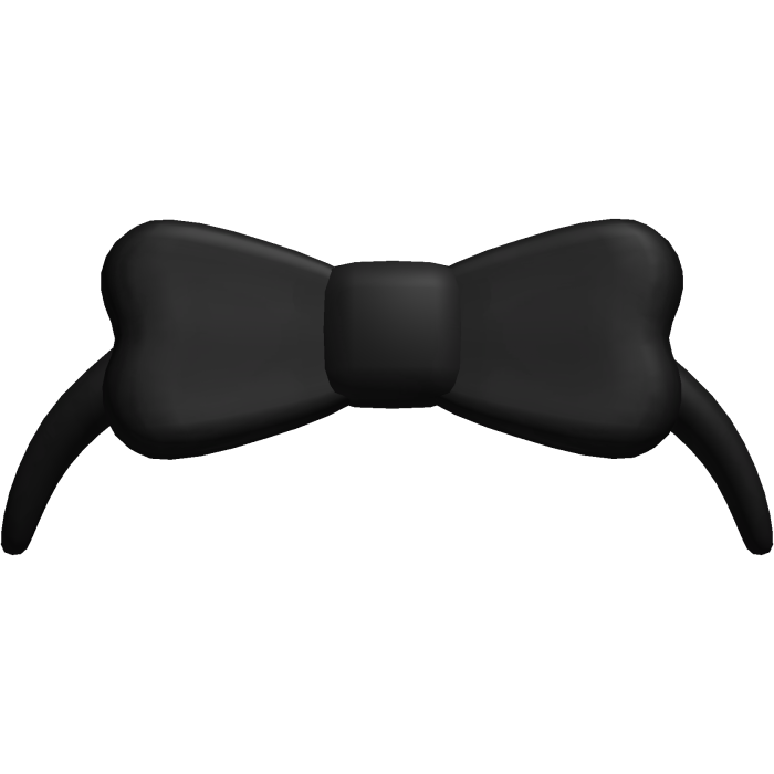 ♡‿ doll bow headband in black