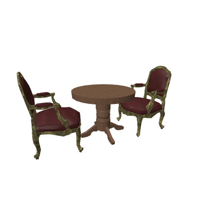 chair and table