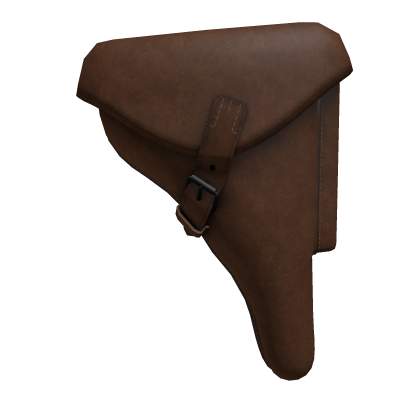 German M1908 Brown Leather Pistol Holster  Roblox item