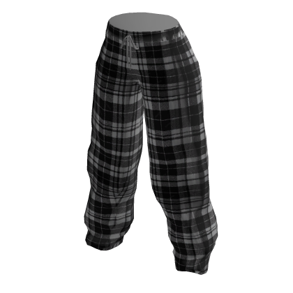 Grey Plaid Pajama Sweatpants thumbnail
