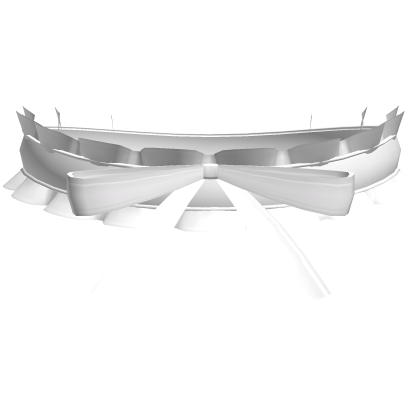 ♡ white kawaii laced ruffled choker w bow Roblox item