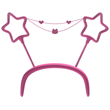 Hot Pink Cat Diwali Sparkler Headband 