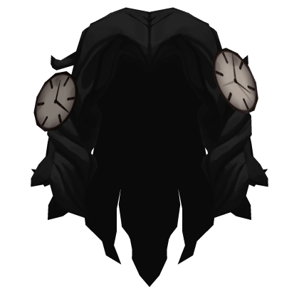 {ANIMATED} Weirdcore Clock Black Hair {🕗}