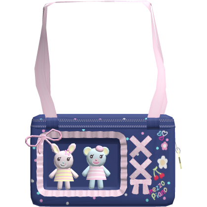 🍓 mezzo piano mimi popo carryall 1.0 denim
