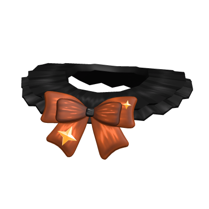 Halloween Orange Jester Collar Roblox item