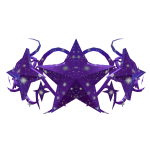 Purple Galaxy Star Cyber Sigil Crown