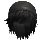 Messy Anime Boy Black Hair /Beanie