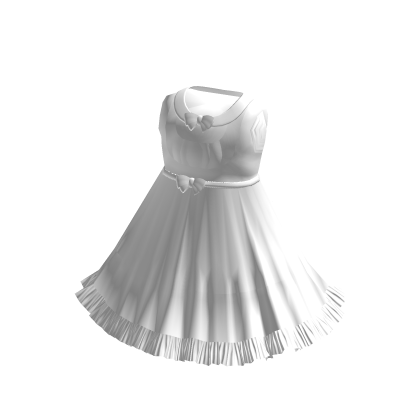 Pajama Dress in White thumbnail