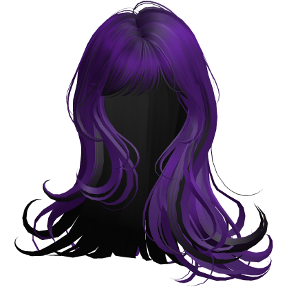 Silky Long Angelic Swirly Hair (Purple&Black)