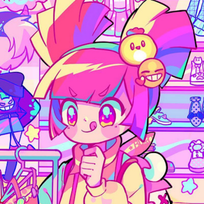 Neon | Pastel | Pink | Rainbow | Kawaii girl Roblox decal